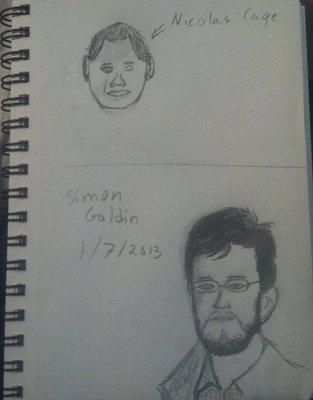 first portraits drawing, prior to instruction